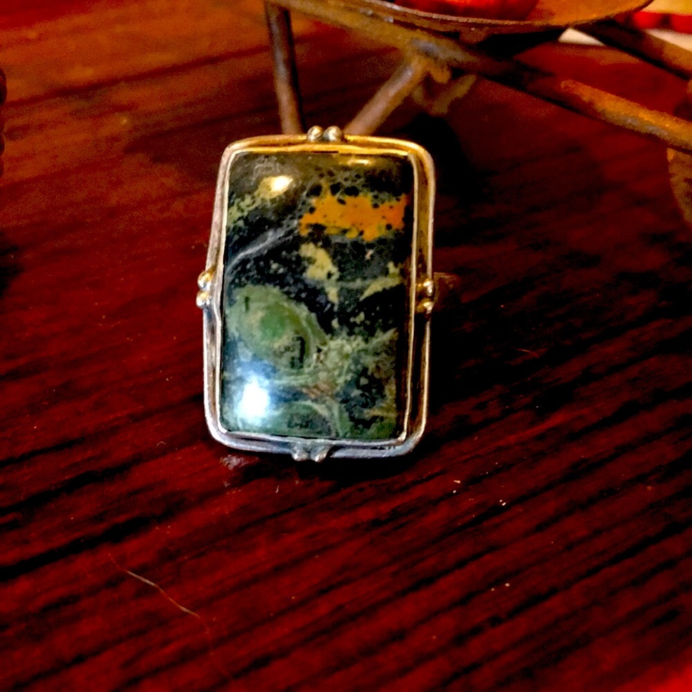 Genuine stone sterling 925 ring